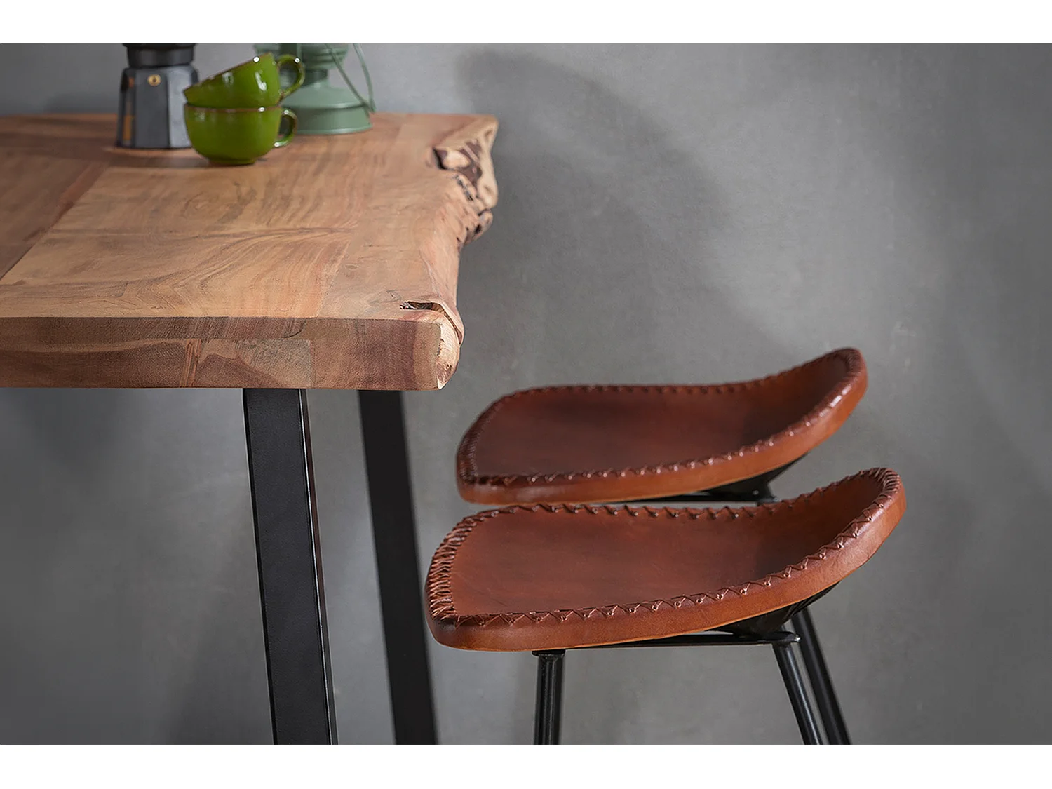 Bartisch - Holz Holz - 125 x 46 cm - DARAT