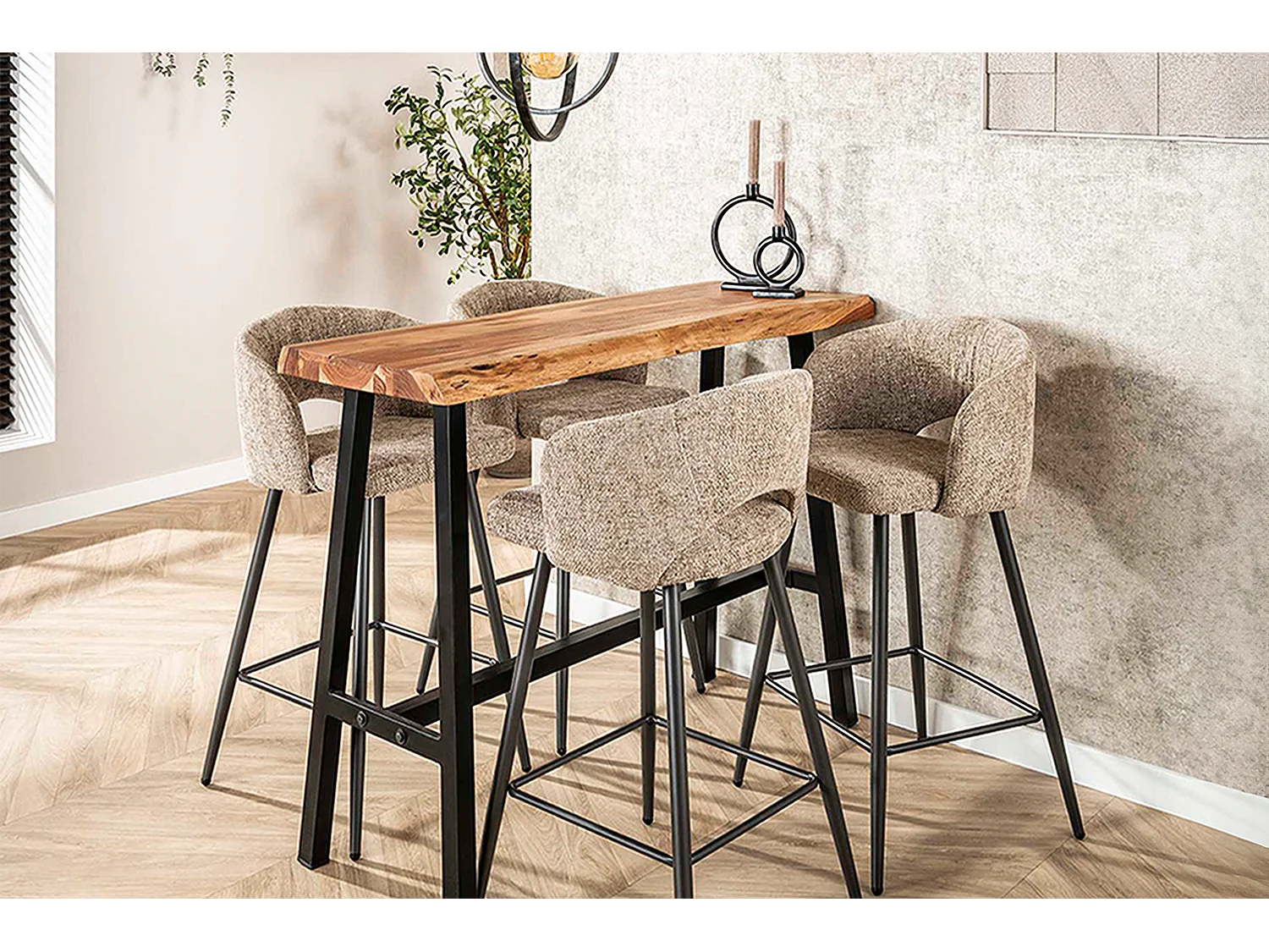 Bartafel - Hout Hout - 125 x 46 cm - DARAT