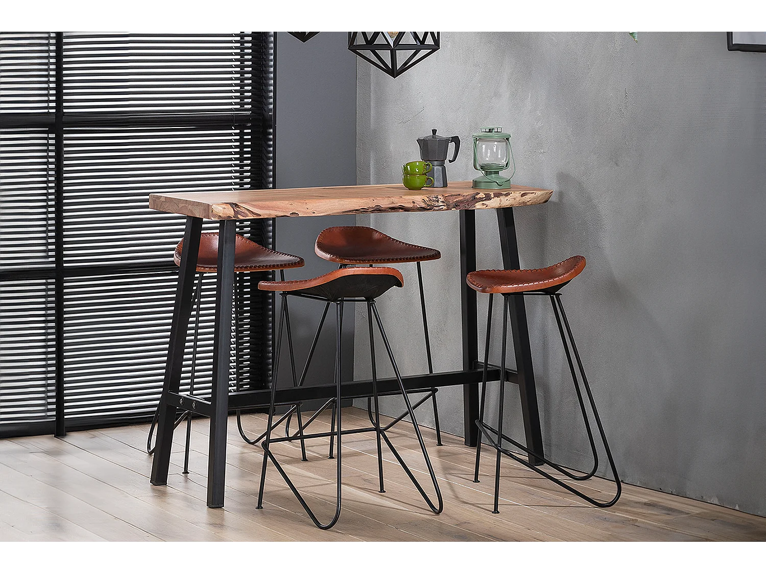 Bartafel - Hout Hout - 125 x 46 cm - DARAT