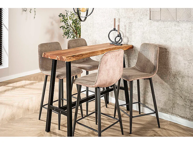 Bartisch - Holz Holz - 125 x 46 cm - DARAT