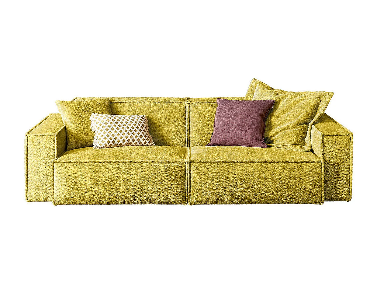 Canapé - jaune tissu tissé - SAMU