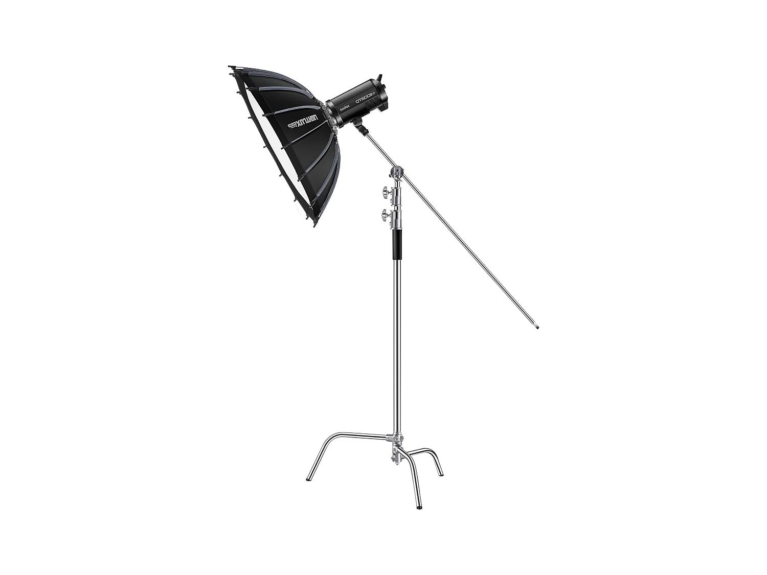Suporte C SucceBuy, Suporte de Iluminação Fotográfica em Aço Inoxidável, Altura Máxima de 330 cm