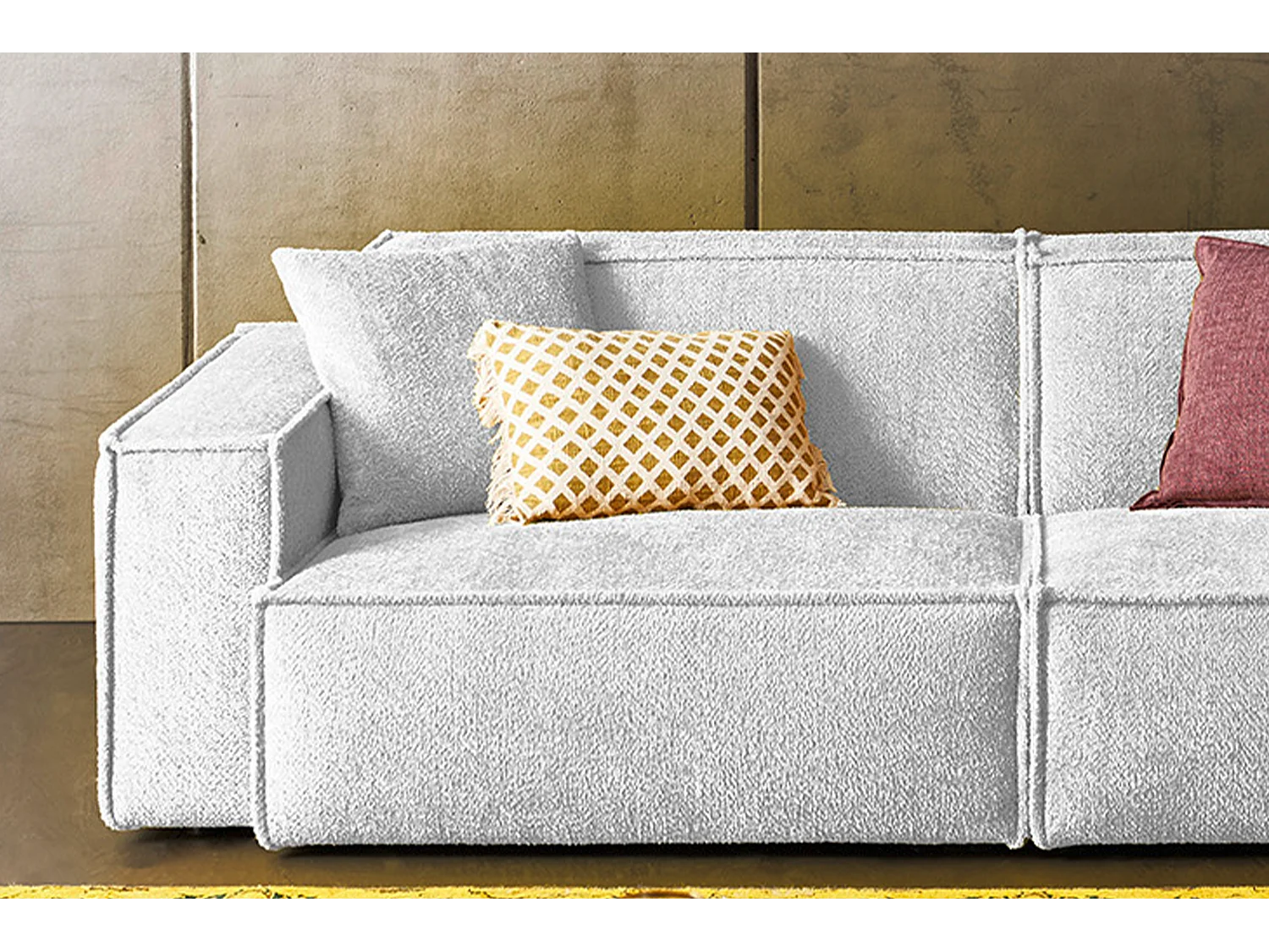 Bank - Lichtgrijs Geweven stof - SAMU