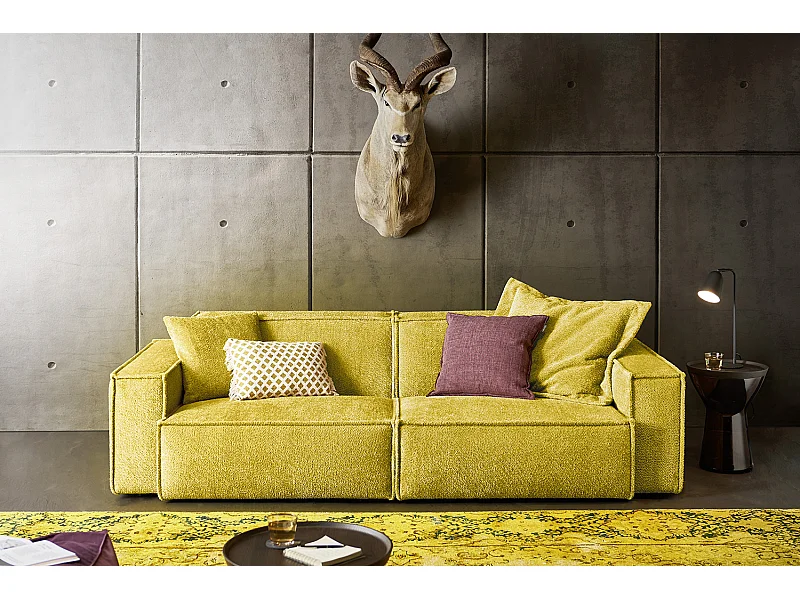 Sofa - Gelb Webstoff - SAMU