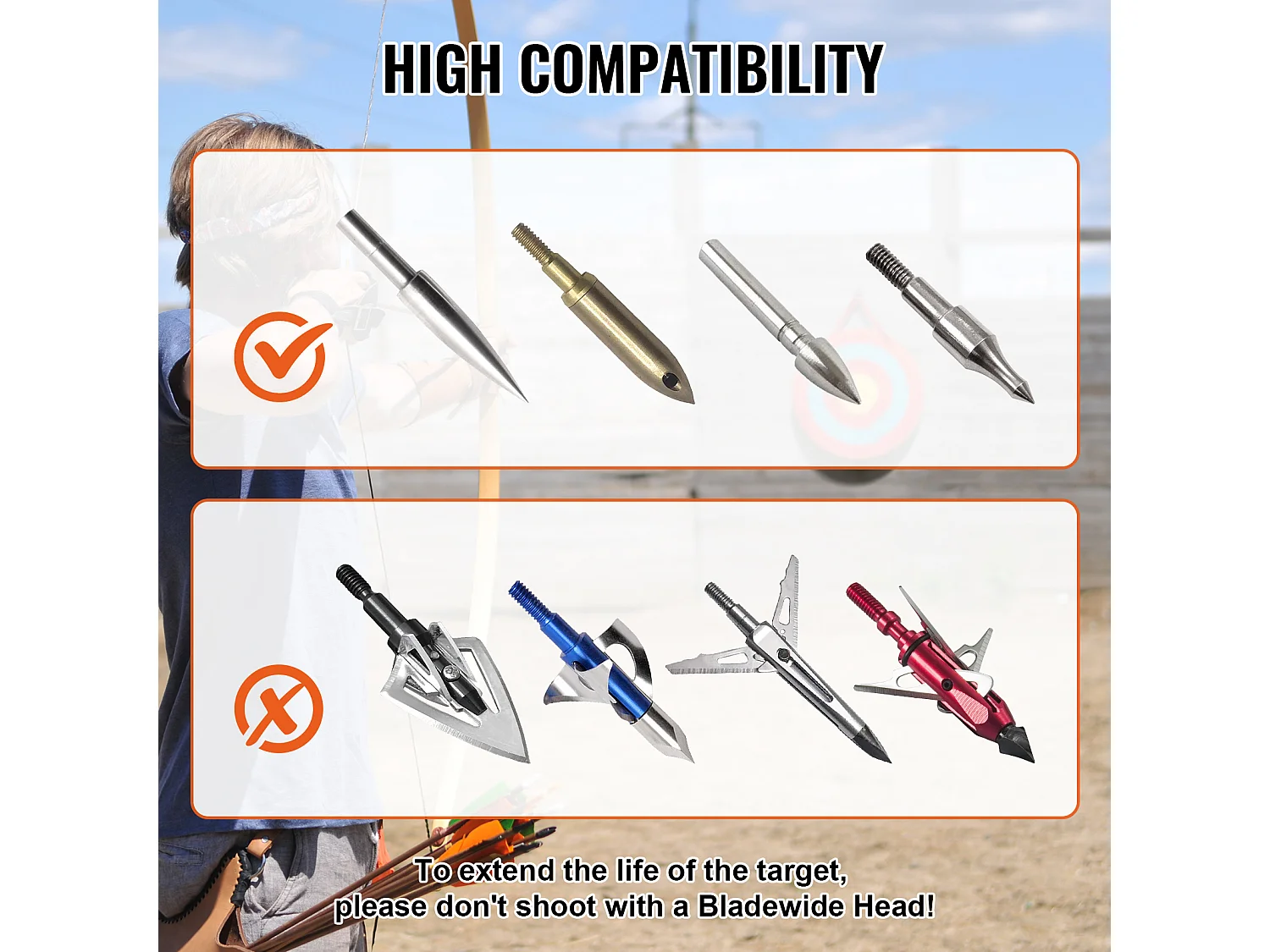 Cible de Tir à l'Arc d'Extérieur SucceBuy, 50,8 cm, Cible de Flèche en Paille Solide pour le Tir à l'Arc