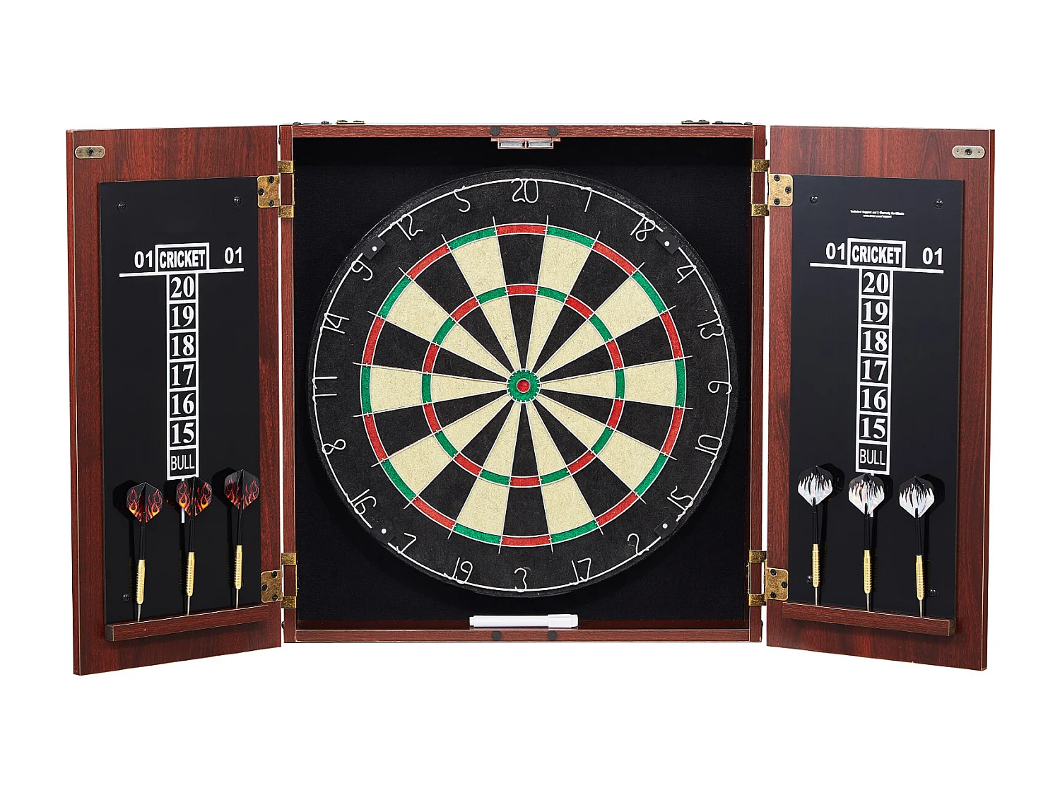 Dart-Set mit Stahlspitzen SucceBuy, Offizielle Größe, mit Zubehör