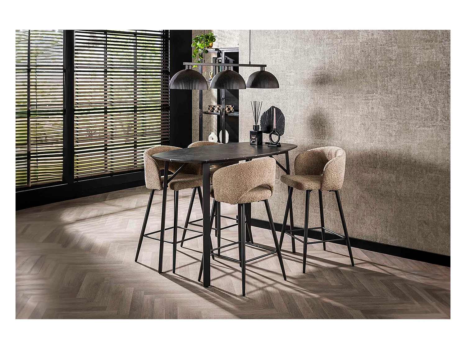 Table de bar - Bois Bois - 150 x 50 cm - BAMA