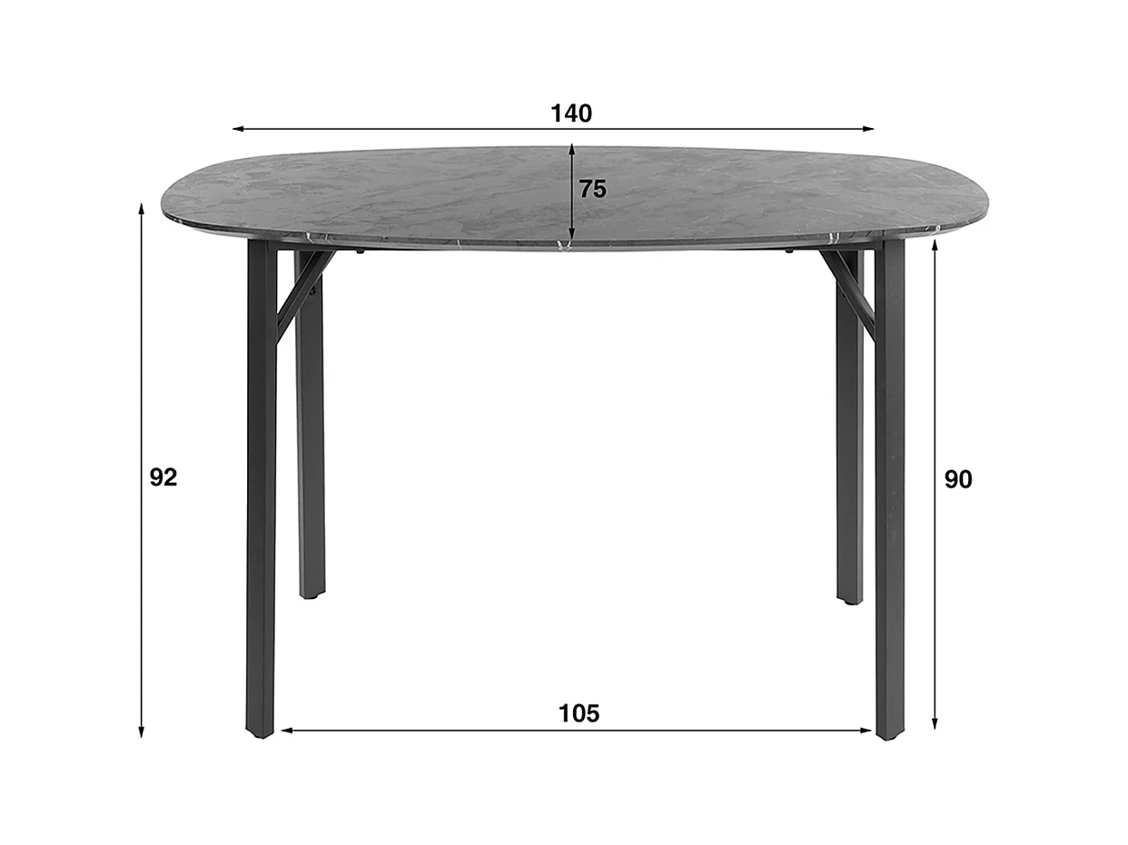 Table de bar - Bois Bois - 150 x 50 cm - BAMA