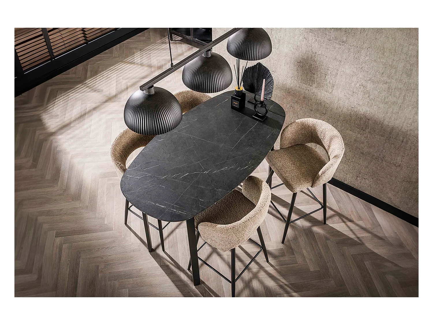 Table de bar - Bois Bois - 150 x 50 cm - BAMA