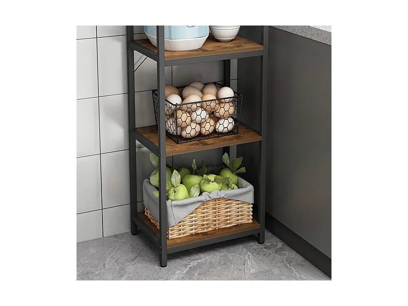 Libreria a scala alta a soppalco in metallo industriale 154 cm