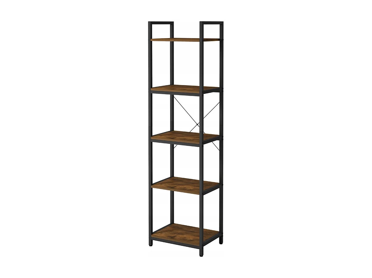 Libreria a scala alta a soppalco in metallo industriale 154 cm