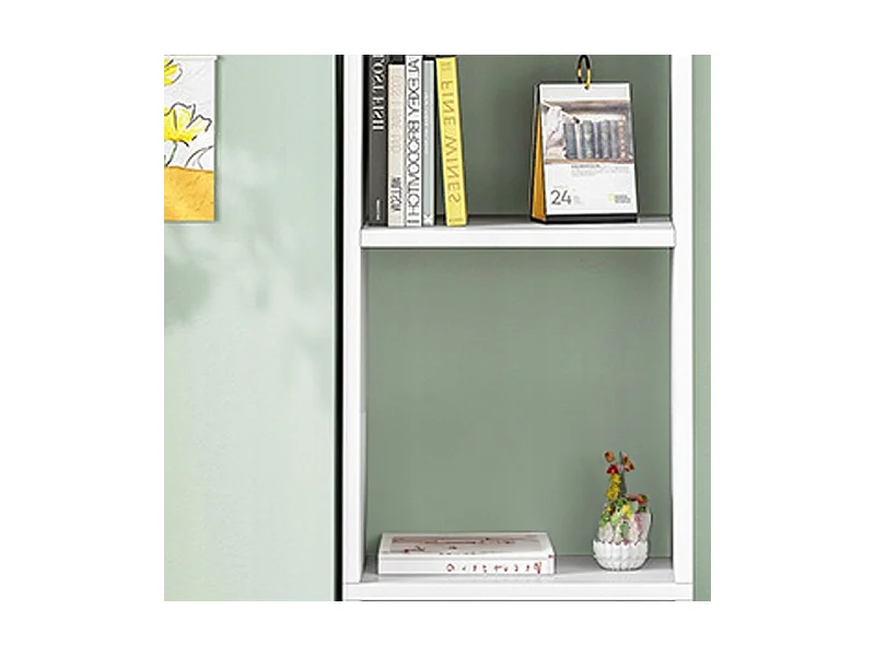 Stehendes Bücherregal weiß Bücherregale hoch Skandinavischer Stangen-Dachboden-Schrank