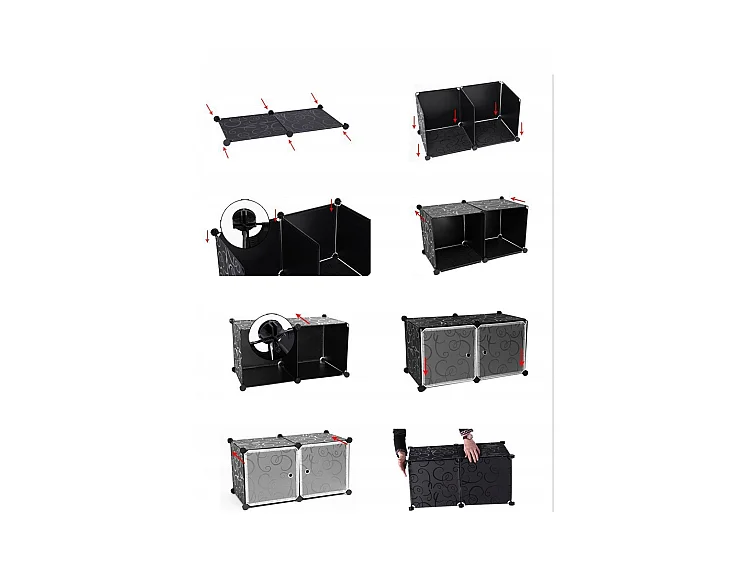 ARMOIRE MODULAIRE ÉTAGÈRE GARDE-ROBE POUR ENFANTS COLORÉE POUR VÊTEMENTS ET JOUETS