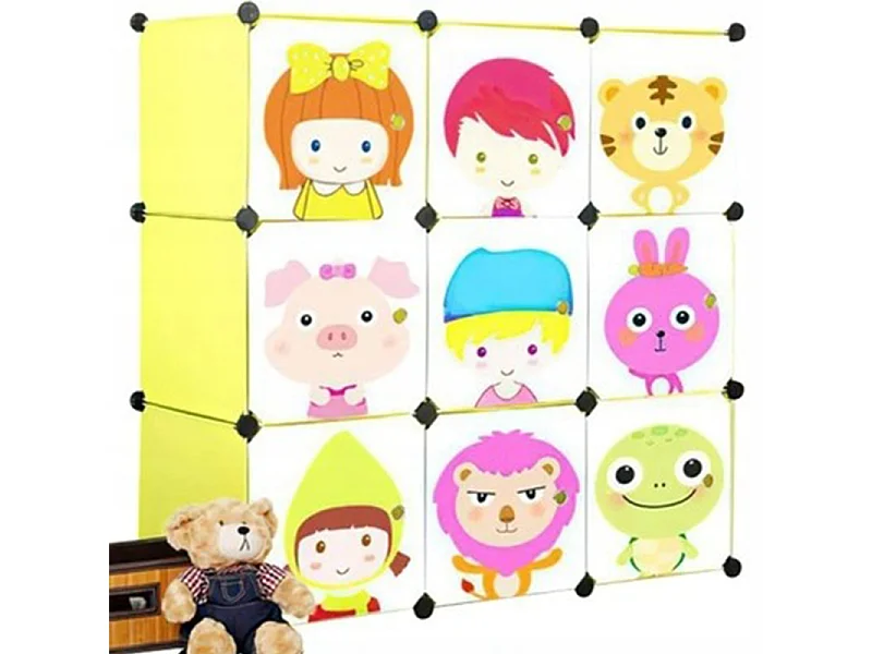 Modulaire kledingkast 5 legplanken boekenkast poolkast wit