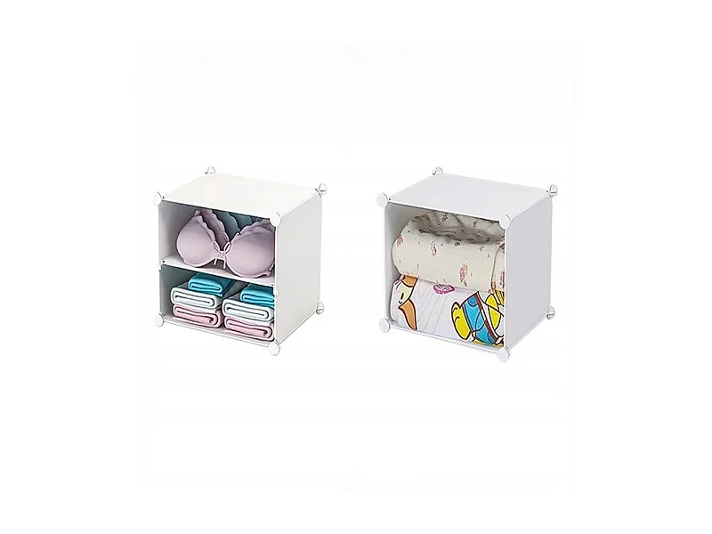 Armoire modulaire 5 étagères bibliothèque à poteaux blanc