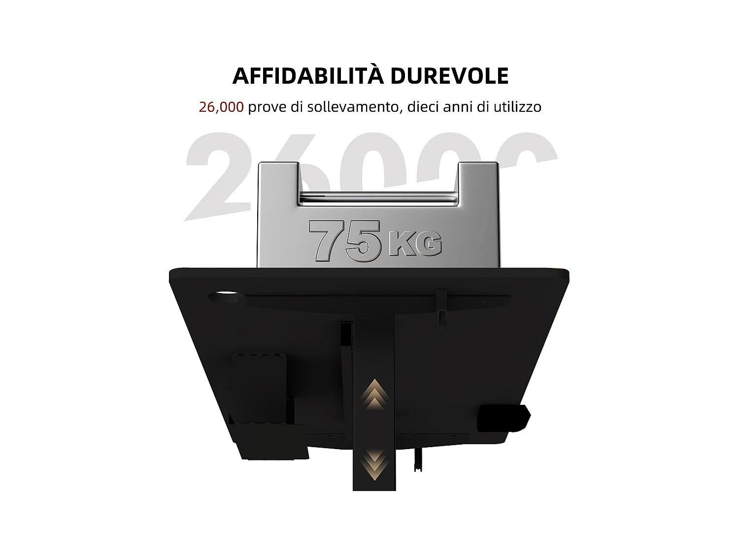 Scrivania elettrica regolabile in piedi e da seduti 120x60cm–Altezza regolabile – Memoria e sistema anti-collisione – Porte USB-A e Tipo-C – Colore nero