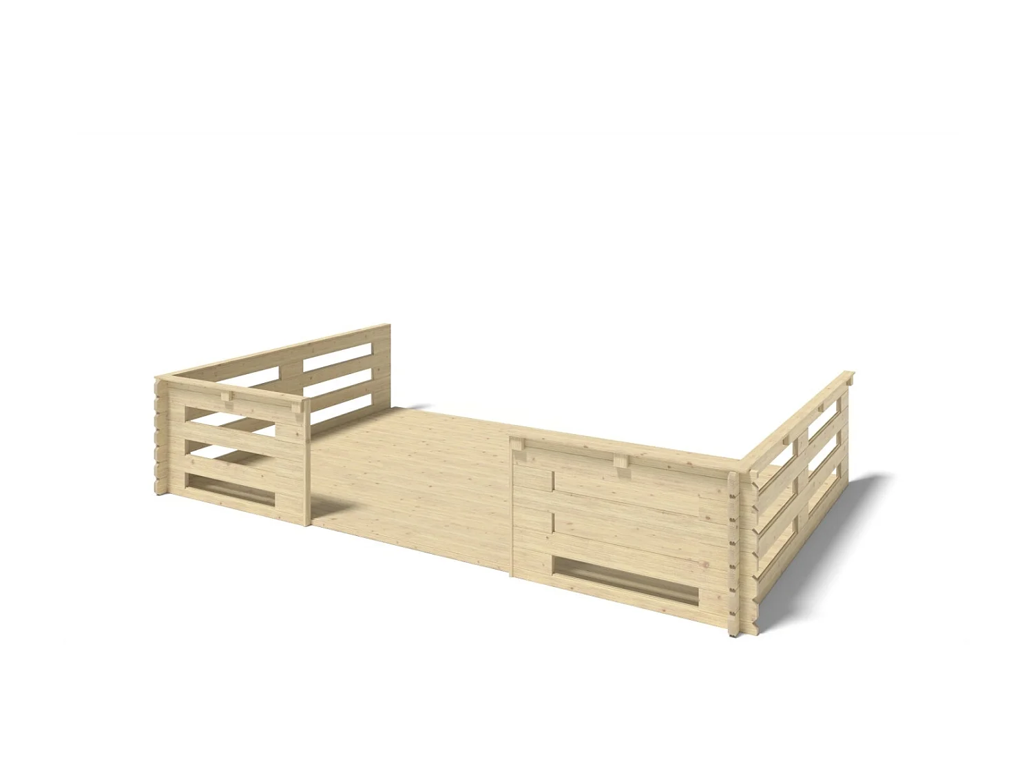 Veranda - 15 m2 - 5m x 3m - colore: naturale - DOM616 - ALTANKA