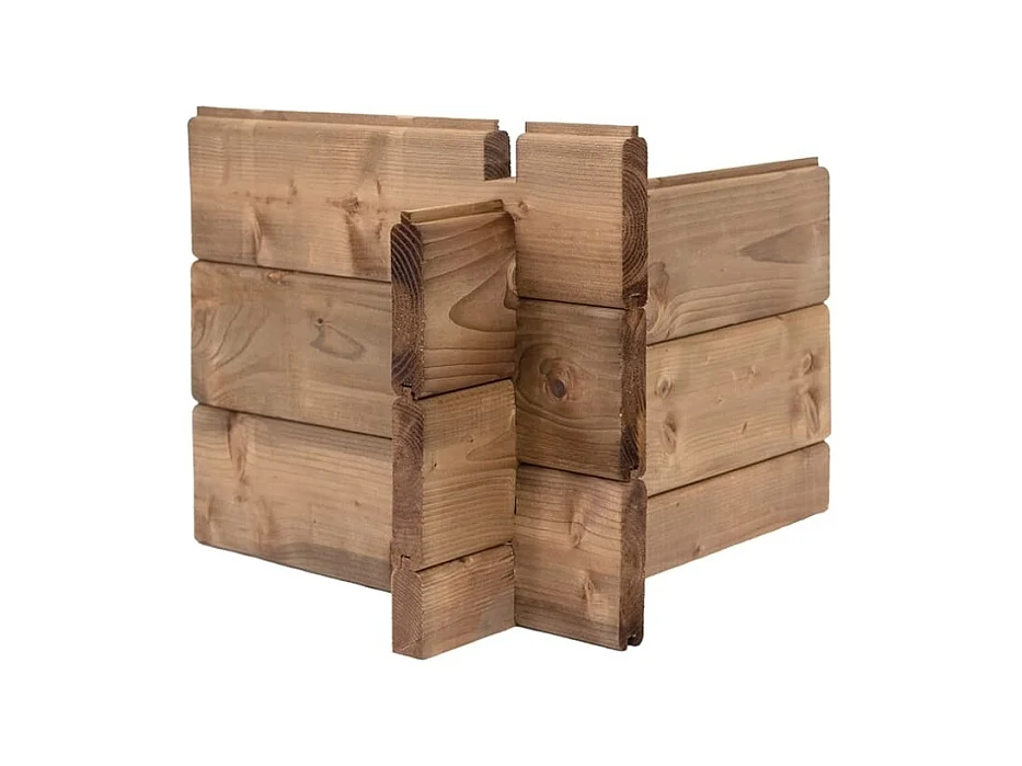 Casetta da giardino in legno – 2.50x3.00 m con estensione 2.50x2.76 m - 7.50 m² - DOM675+DOS194 - ALTANKA