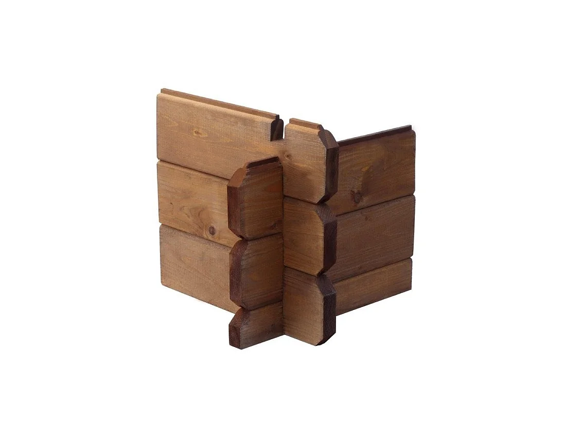 Veranda - 9m2 - 3m x 3m - impregnata - colore: marrone - DOM540 - ALTANKA