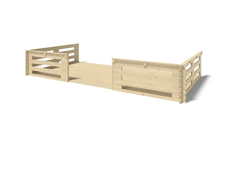 Veranda - 18.00 m2 - 6.00m x 3.00m - colore: naturale - DOM558 - ALTANKA