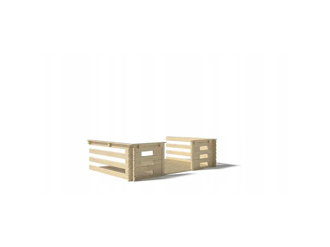 Veranda - 9 m2 - 3m x 3m - colore: naturale - DOM395 - ALTANKA