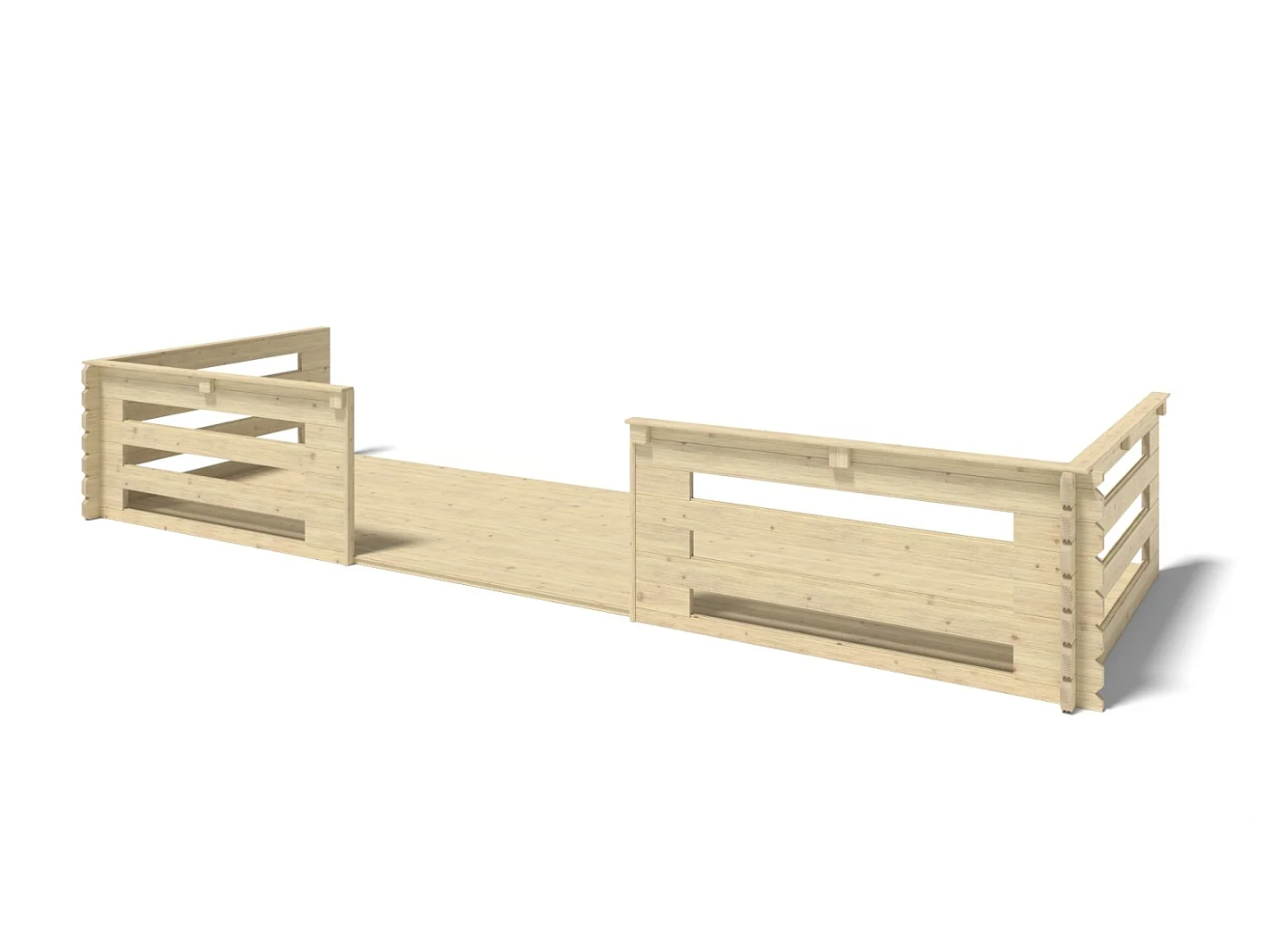 Veranda - 12 m2 - 6m x 2m - colore: naturale - DOM555 - ALTANKA