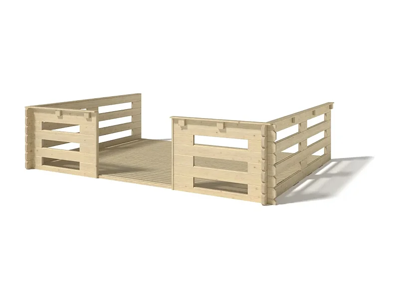 Veranda - 12.00 m2 - 4.00m x 3.00m - colore: naturale - DOM548 - ALTANKA