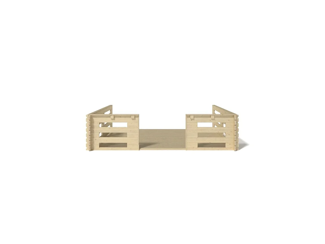 Veranda - 12 m2 - 4m x 3m - colore: naturale - DOM548 - ALTANKA