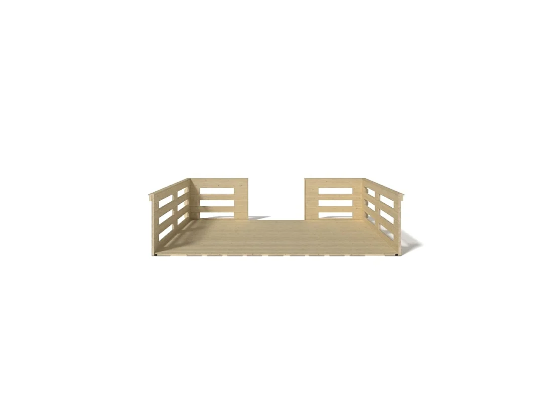 Veranda - 12 m2 - 4m x 3m - colore: naturale - DOM548 - ALTANKA