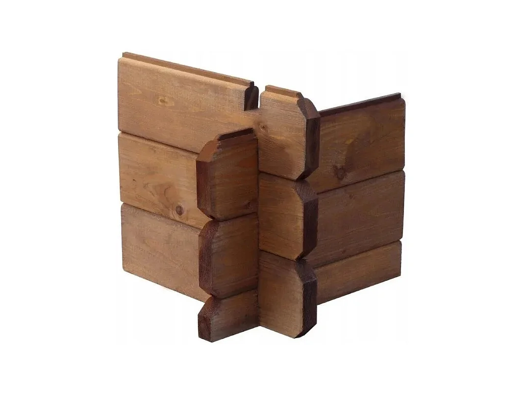 Terrasse en bois avec balustrade pour abri en bois - 10m2 - 5m x 2m - imprégnée - couleur: marron - DOM603 - ALTANKA