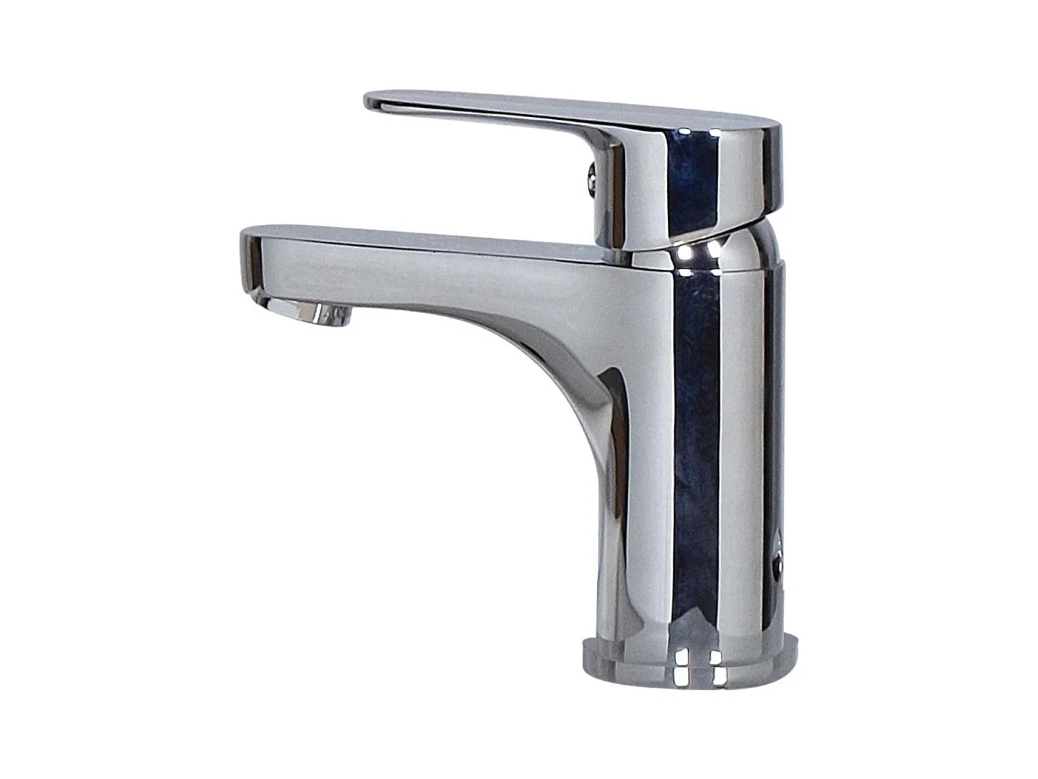 Ensemble lave-mains d'angle suspendu avec robinet chromé