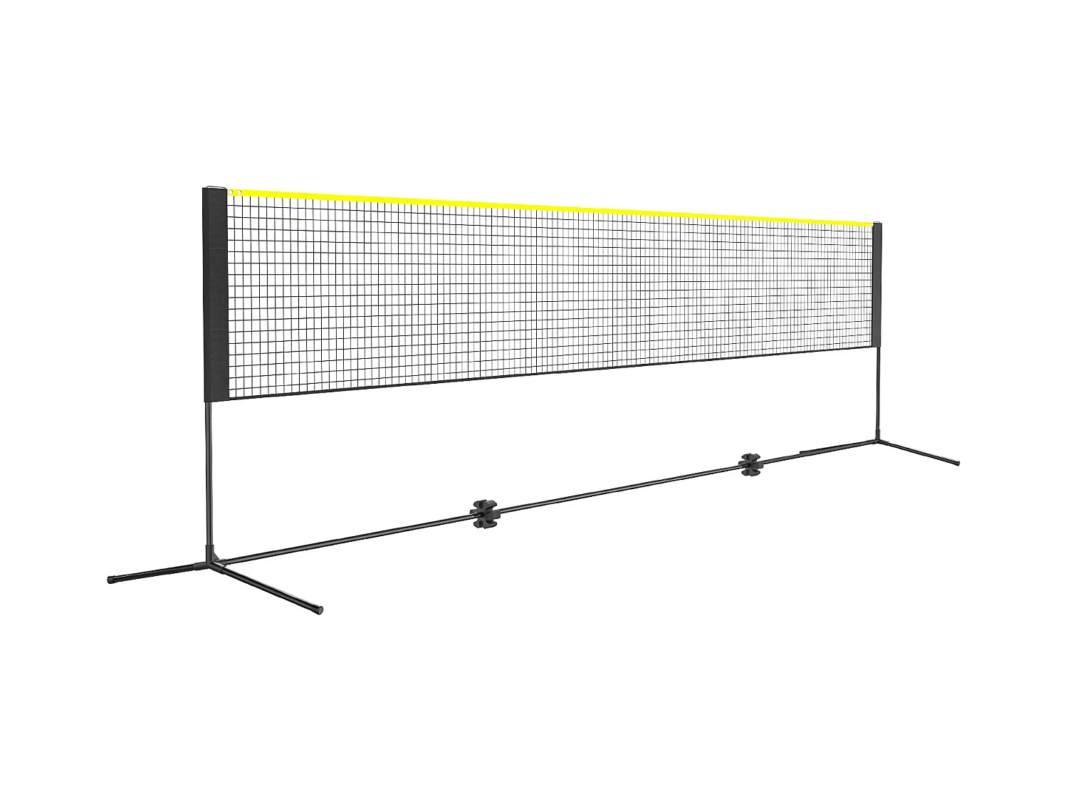 Filet de Badminton, SucceBuy Ensemble de Filets de Badminton Portables 510 cm pour Tennis, Pickleball et Volley-ball