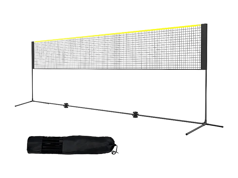 Rete da Badminton, SucceBuy Rete da Badminton Portatile 510 cm per Pallavolo, Pickleball e Tennis
