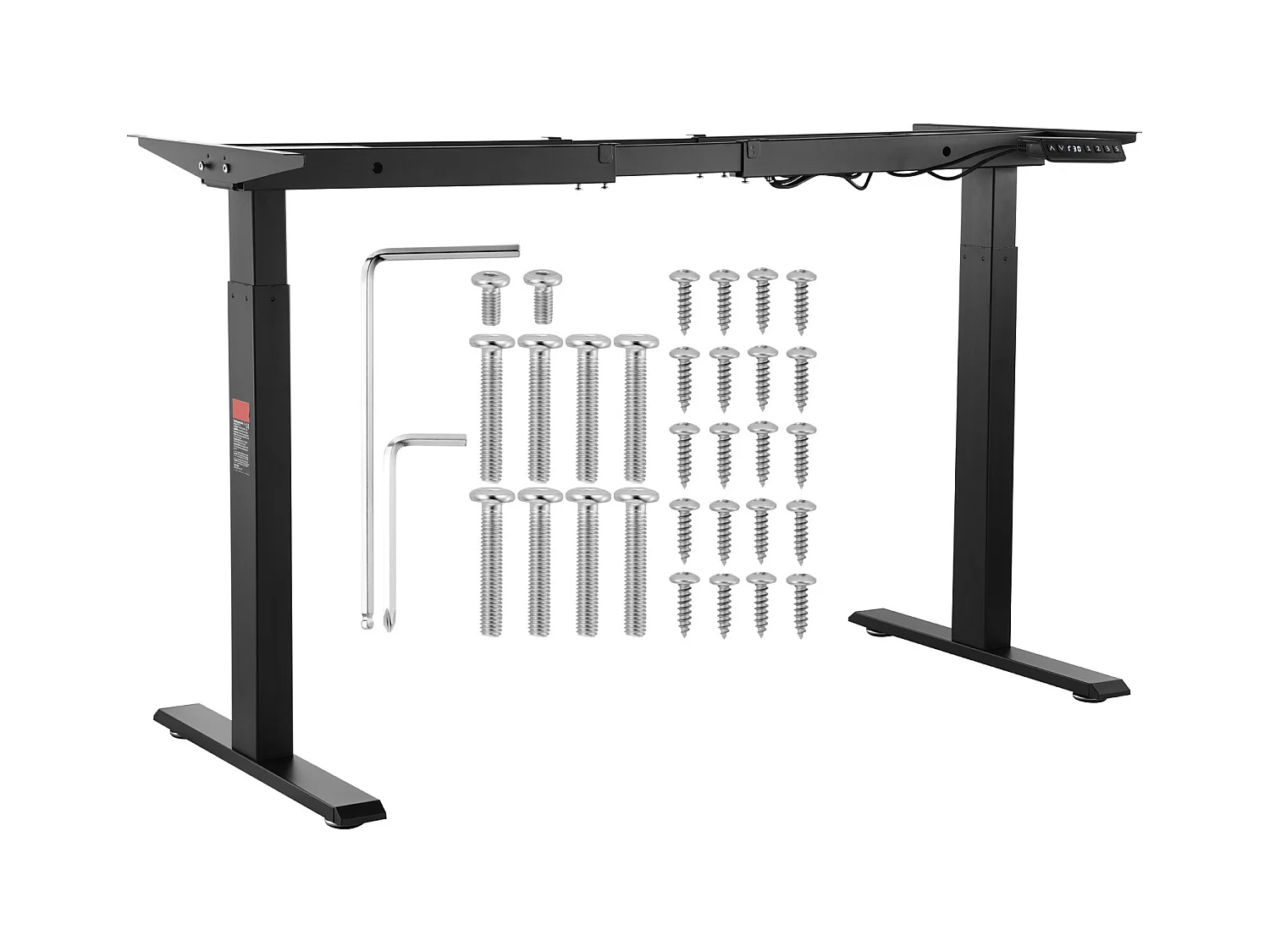 Cadre de Bureau SucceBuy Debout Électrique à Double Moteur,Base de Poste de Travail Ergonomique pour Maison, Bureau, Noir