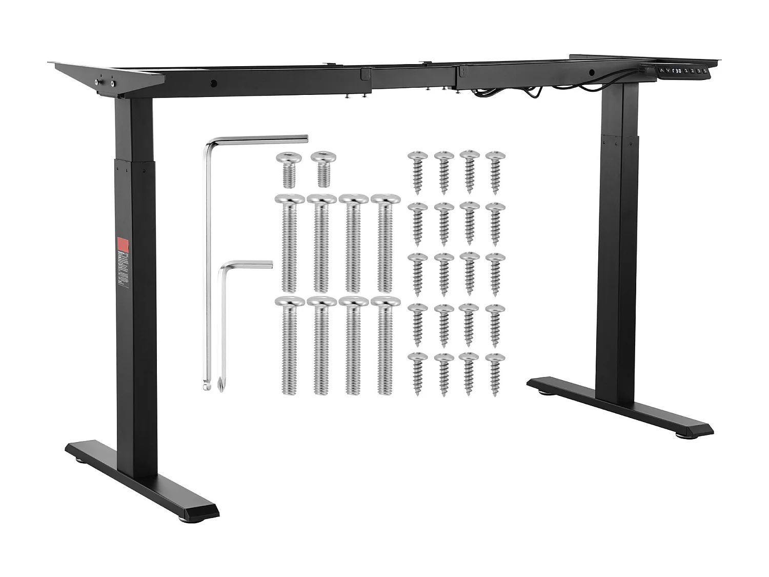 Cadre de Bureau SucceBuy Debout Électrique à Double Moteur,Base de Poste de Travail Ergonomique pour Maison, Bureau, Noir