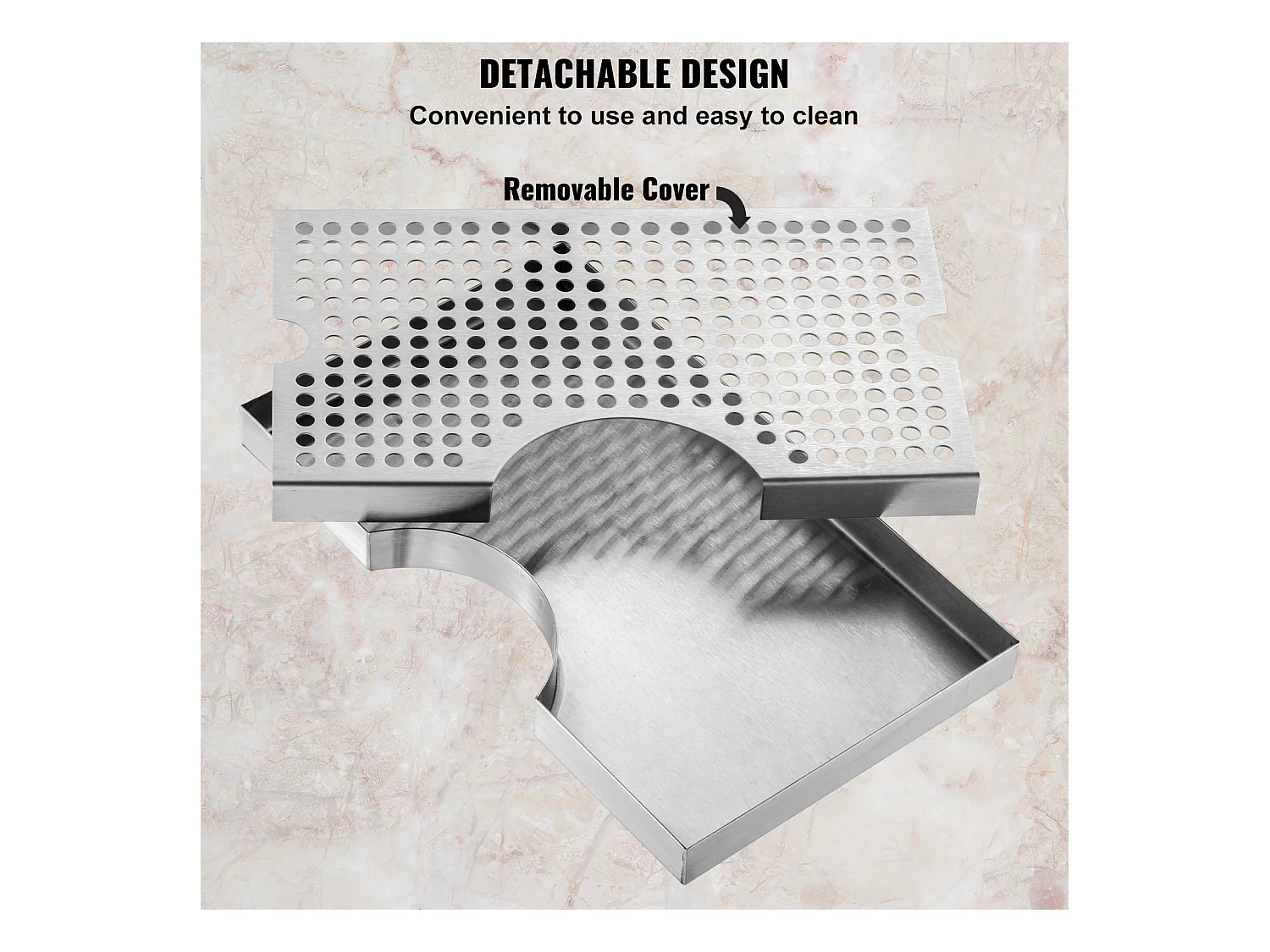Plateau Égouttoir SucceBuy pour Colonne à Bière en Acier Inoxydable 304, Ce Plateau d'Égouttage de Bière est un Incontournable pour tout Bar