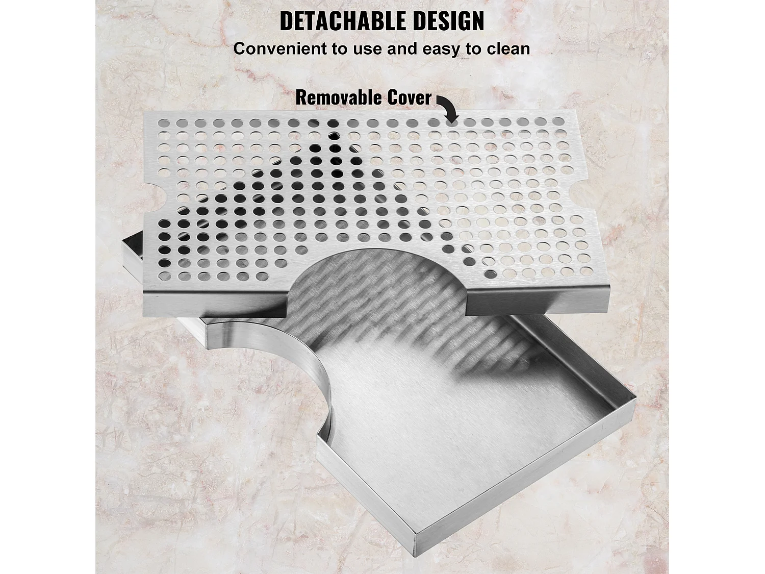 Plateau Égouttoir SucceBuy pour Colonne à Bière en Acier Inoxydable 304, Ce Plateau d'Égouttage de Bière est un Incontournable pour tout Bar
