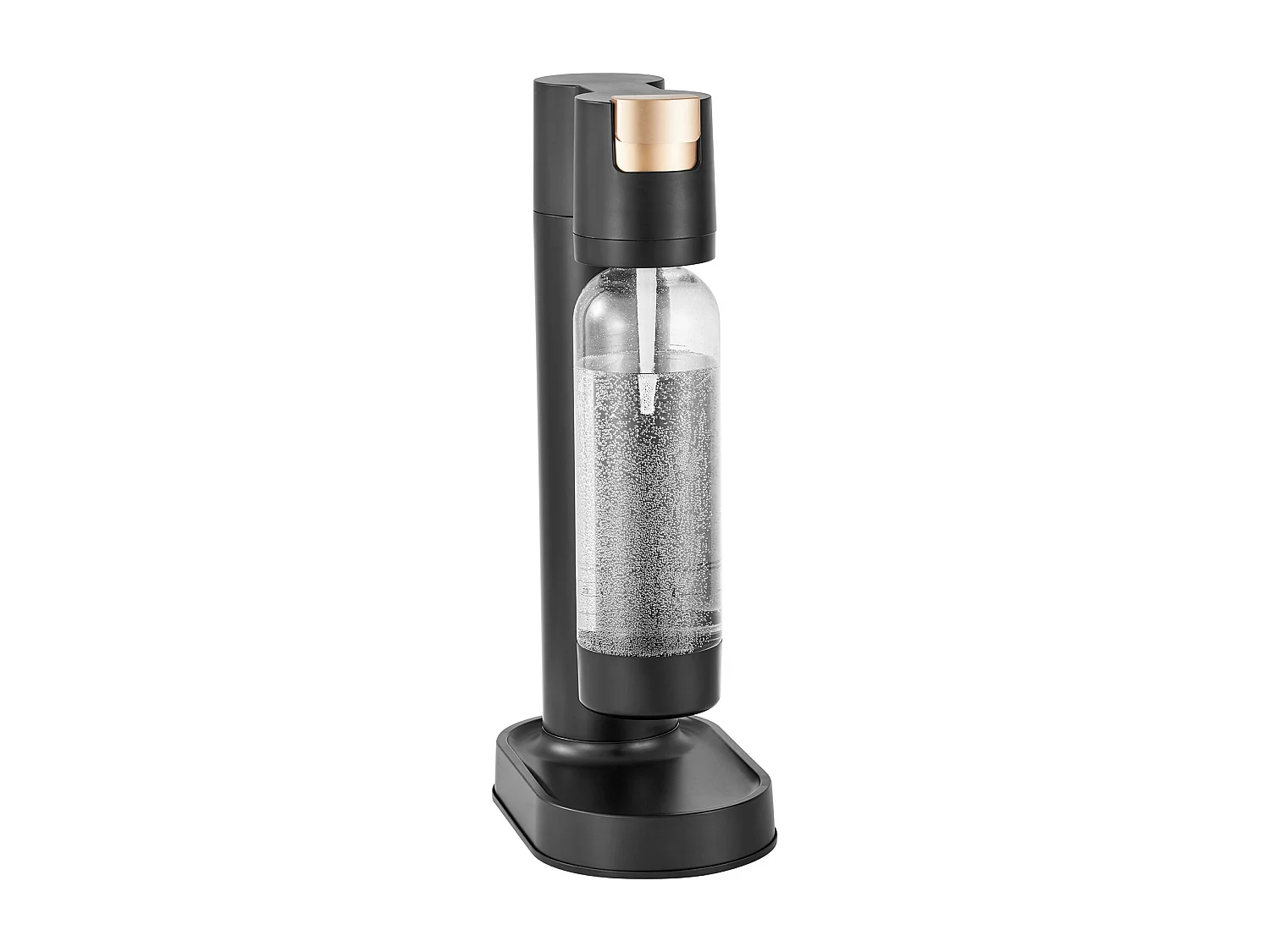 Machine à Eau Pétillante SucceBuy, Carbonateur de Soda pour Usage Domestique, Machine à Eau de Seltz avec Bouteille PET de 1 L sans BPA, Noir