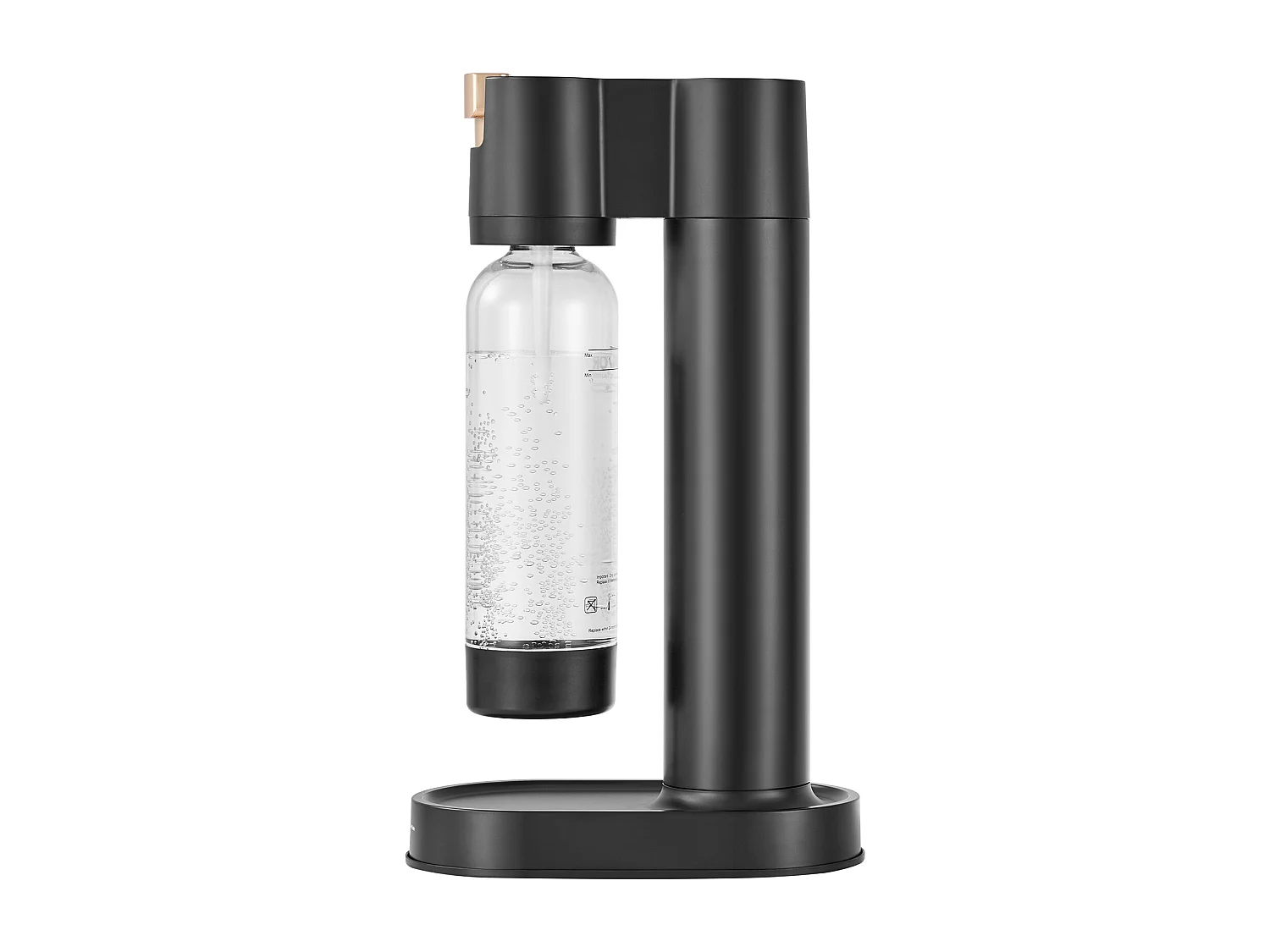 Machine à Eau Pétillante SucceBuy, Carbonateur de Soda pour Usage Domestique, Machine à Eau de Seltz avec Bouteille PET de 1 L sans BPA, Noir