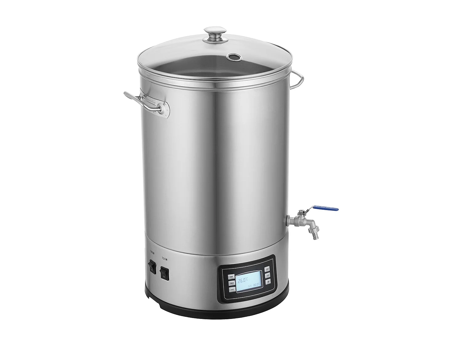 Hervidor de Agua, SucceBuy Kit de Elaboración de Cerveza Casera de Acero Inoxidable, Olla de 30 Litros con Accesorios