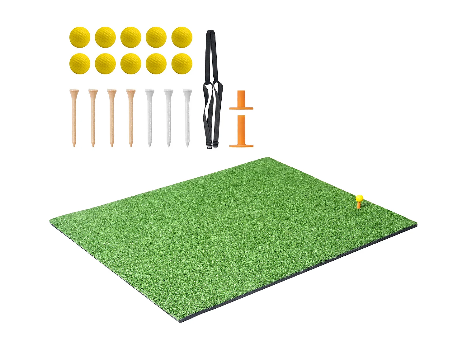 Golfmatte SucceBuy 12.7 x10.2cm, Kunstrasen, Trainingshilfe für Golf im Innen- und Außenbereich