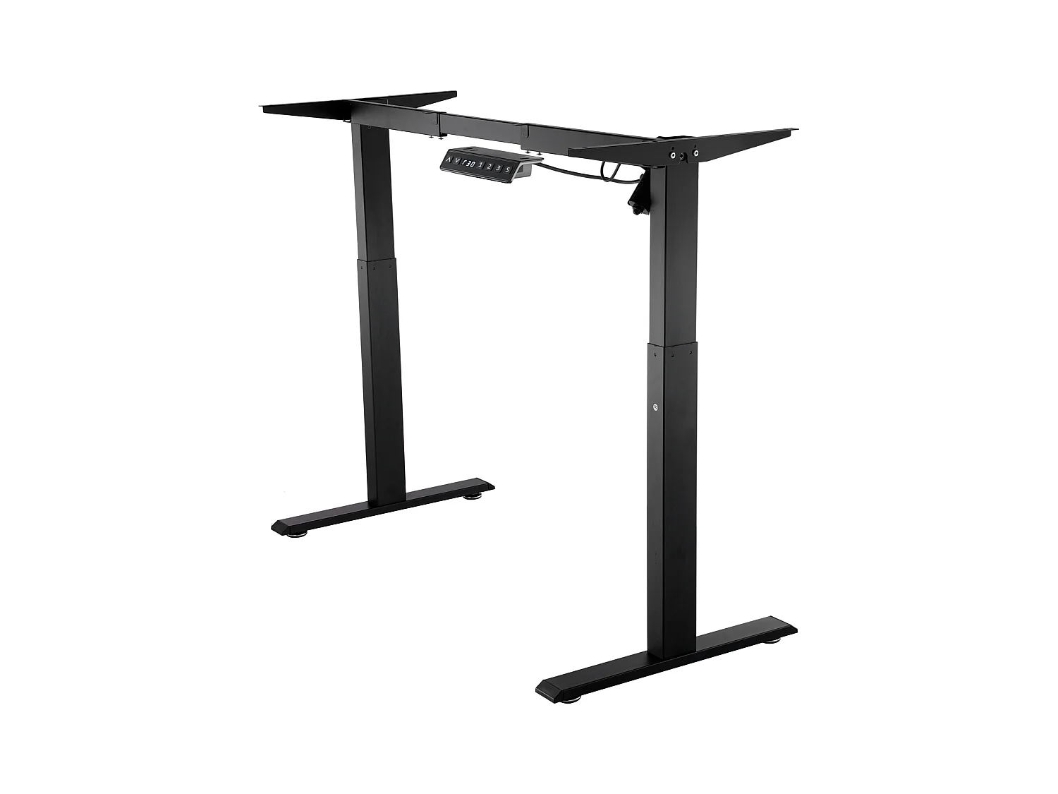 Cadre de Bureau Réglable SucceBuy en Hauteur , 70-117 cm H Noir Bureau/Maison, Base de Poste de Travail Ergonomique pour Maison, Bureau, Noir