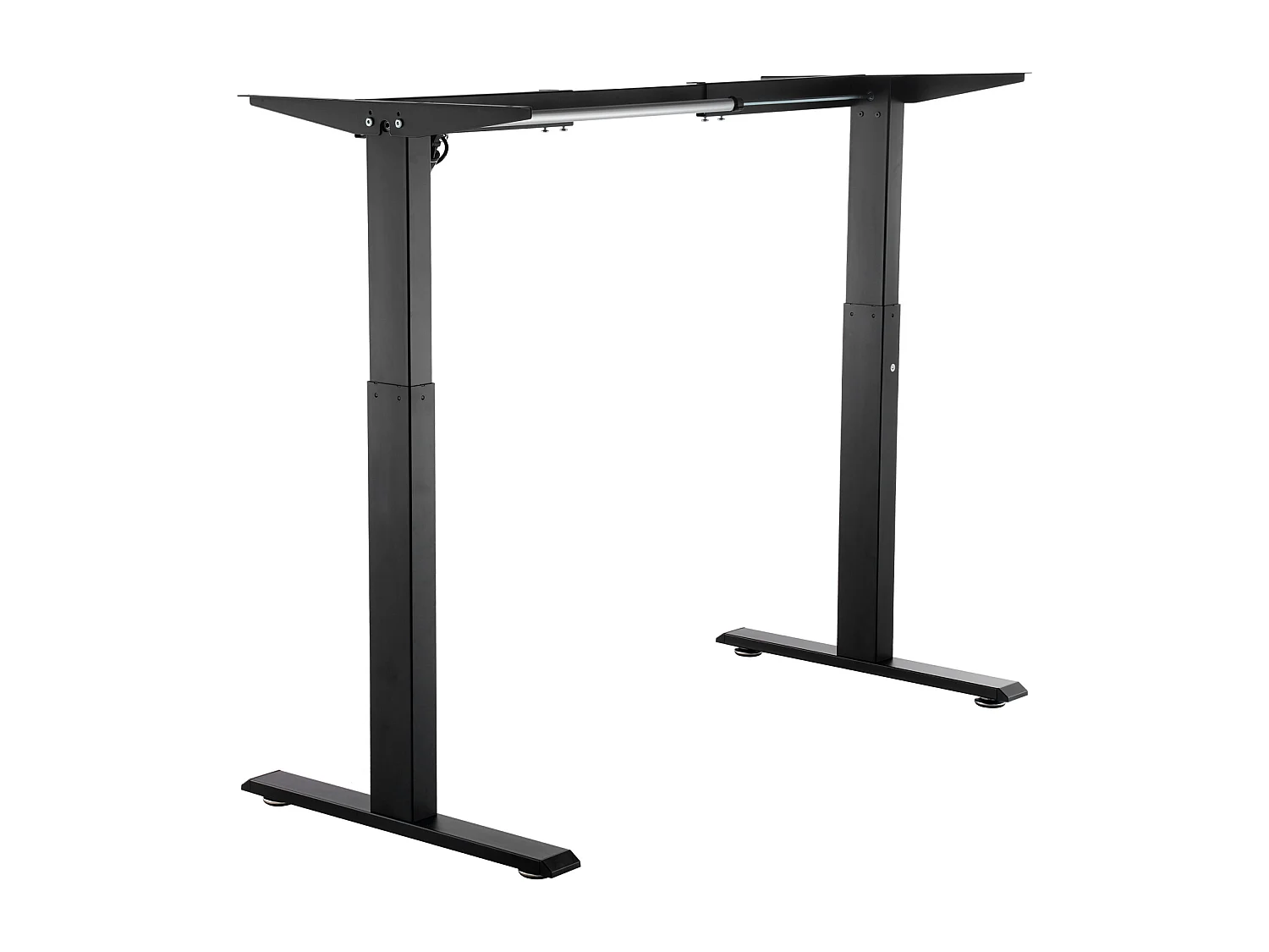 Cadre de Bureau Réglable SucceBuy en Hauteur , 70-117 cm H Noir Bureau/Maison, Base de Poste de Travail Ergonomique pour Maison, Bureau, Noir