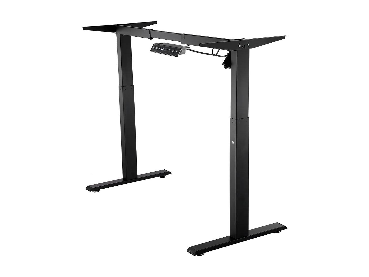 Cadre de Bureau Réglable SucceBuy en Hauteur , 70-117 cm H Noir Bureau/Maison, Base de Poste de Travail Ergonomique pour Maison, Bureau, Noir