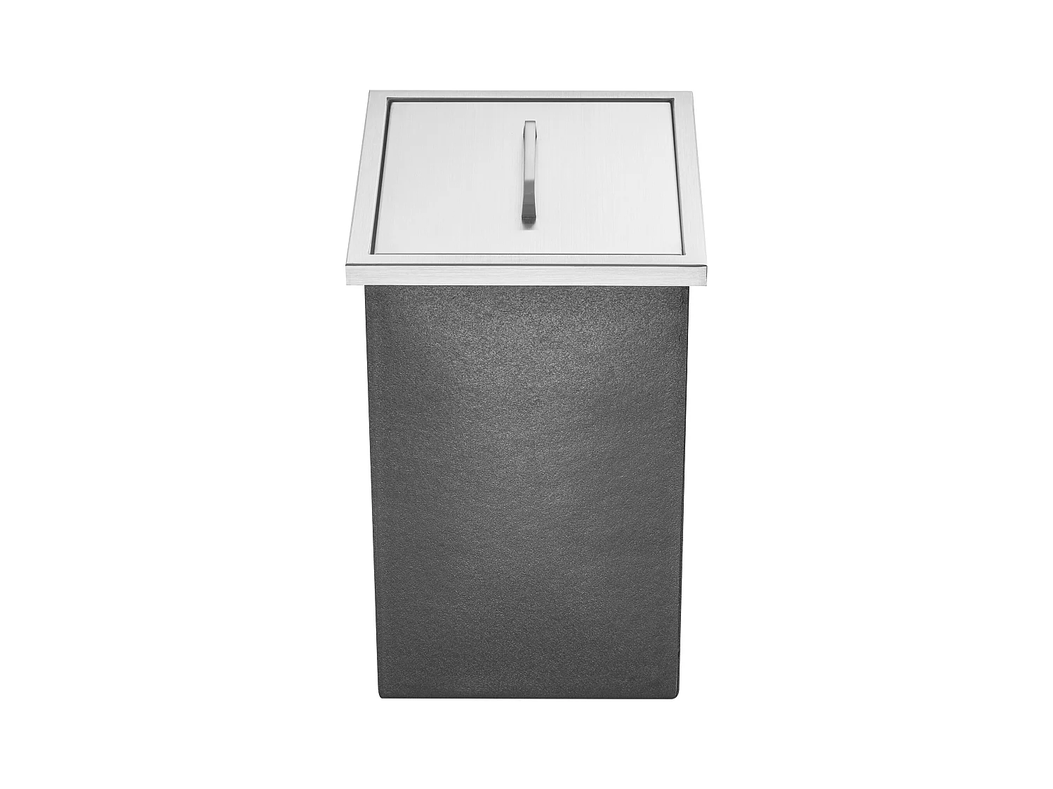 Coffre à Glace Encastrable SucceBuy, 35,6 x 30,5 x 45,7 cm, Glacière en Acier Inoxydable avec Couvercle