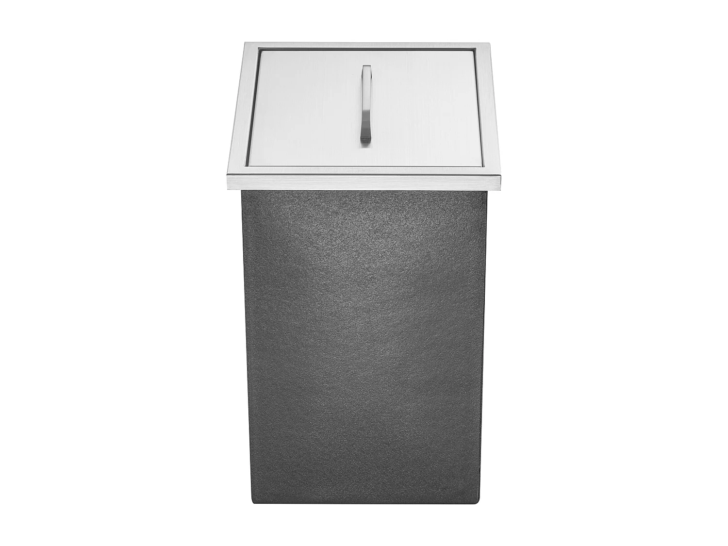 Coffre à Glace Encastrable SucceBuy, 35,6 x 30,5 x 45,7 cm, Glacière en Acier Inoxydable avec Couvercle