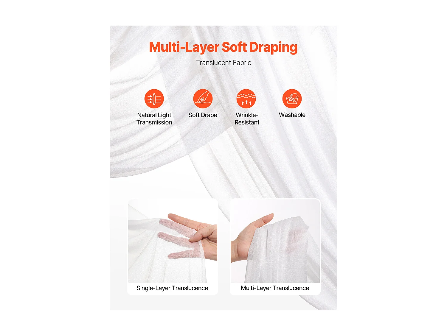 Arco de Boda SucceBuy Kit de Flores Artificiales para Arco de Boda, Blanco, 2 Flores y 2 Cortinas