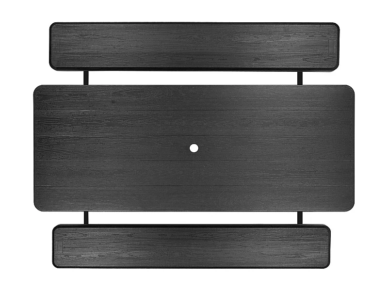 Mesa de Piquenique, SucceBuy Mesa de Piquenique Dobrável em Aço 1800 mm com Bancos para Jardim e Pátio