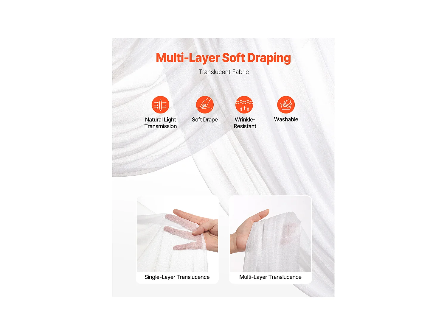 Arche de Mariage SucceBuy Kit de Fleurs Artificielles pour Arche de Mariage - Jaune, 2 Fleurs et 1 Rideau