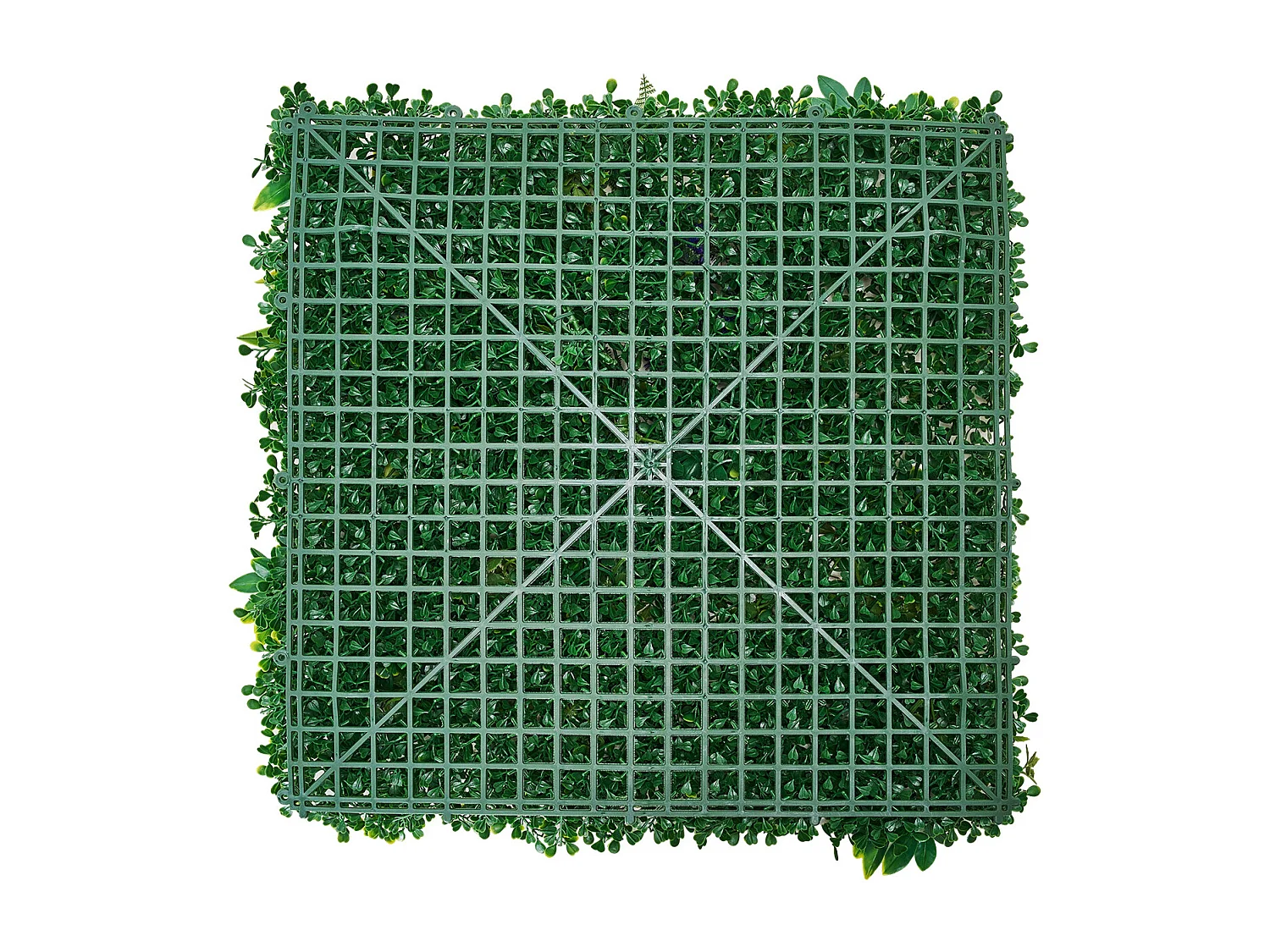 Panneaux Artificiels, SucceBuy Lot de 8 Panneaux Muraux en Gazon Artificiel, 50 × 50 cm, Verdure 3D pour une Décoration Intime